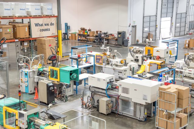 Birdseye view of Production floor