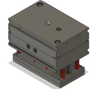 3d model of injection molding tool